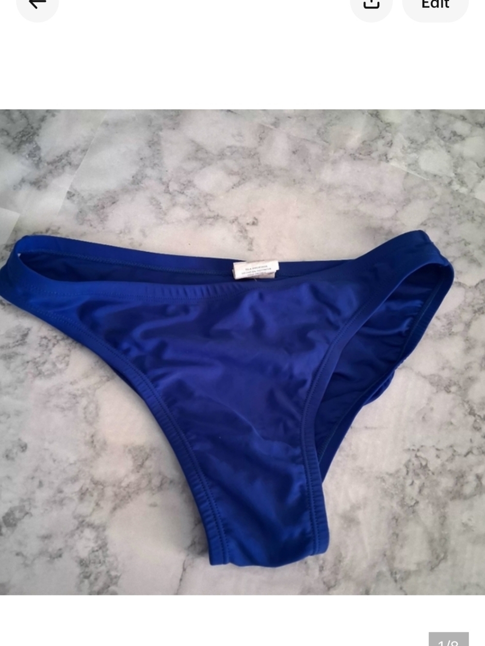 NIKE Royal Blue Bikini Bottom One Piece Size 10 Women